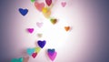 Hearts with depth of field, ValentineÃ¢â¬â¢s Day